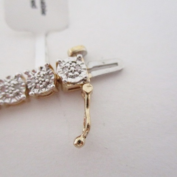 EEFFY Tennis Bracelet Gold Over Sterling Silver - Picture 5 of 7